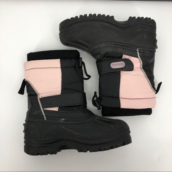 ‎TOTES Colorblock Snow Boot Flurry Pink - Picture 3 of 7